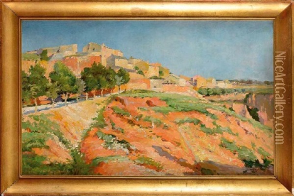 Paysage Du Midi Oil Painting - Julien Gustave Gagliardini