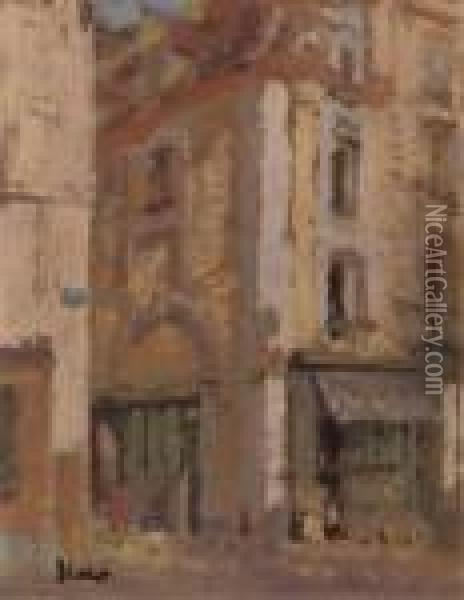 A Street Corner, Dieppe Oil Painting - Walter Richard Sickert