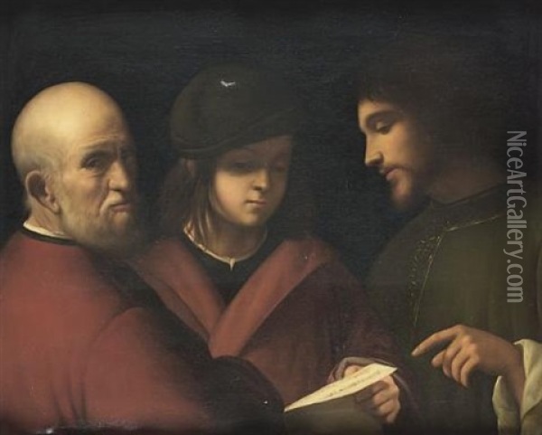 The Three Ages Of Man Oil Painting -  Giorgione