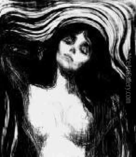 Madonna - Liebendes Weib Oil Painting - Edvard Munch