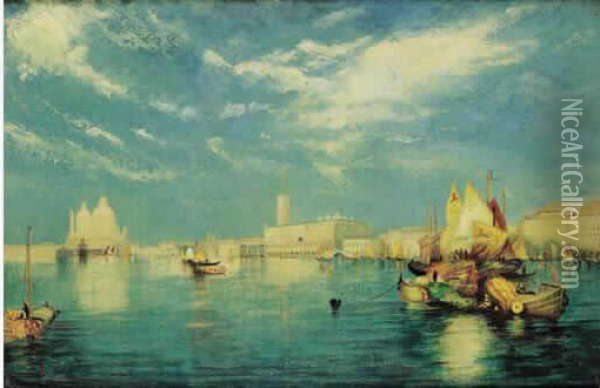 Venise Oil Painting - Carl Friedrich H. Werner