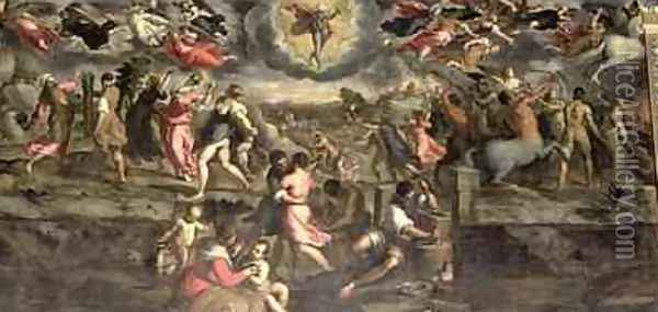 The Iron Age Oil Painting - Palma Vecchio (Jacopo Negretti)
