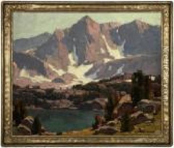 Long Lake, Bishop Creek, High Sierras Oil Painting - Edgar Alwin Payne