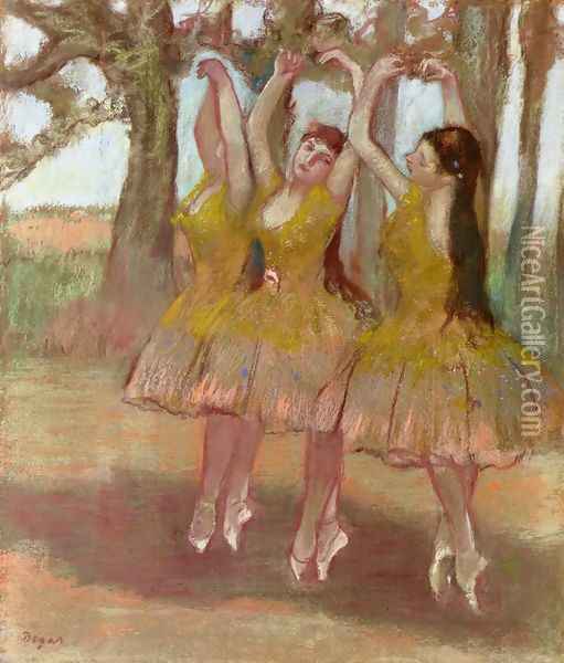 A Grecian Dance Oil Painting - Edgar Degas