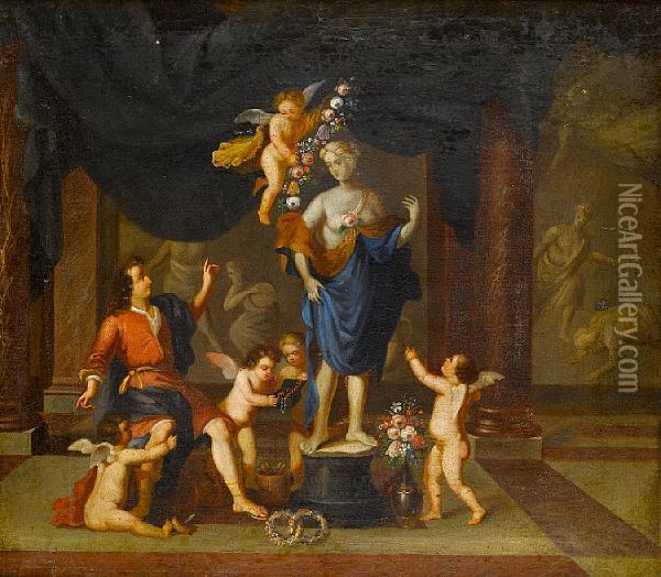 Homage To Venus Oil Painting - Gerard de Lairesse