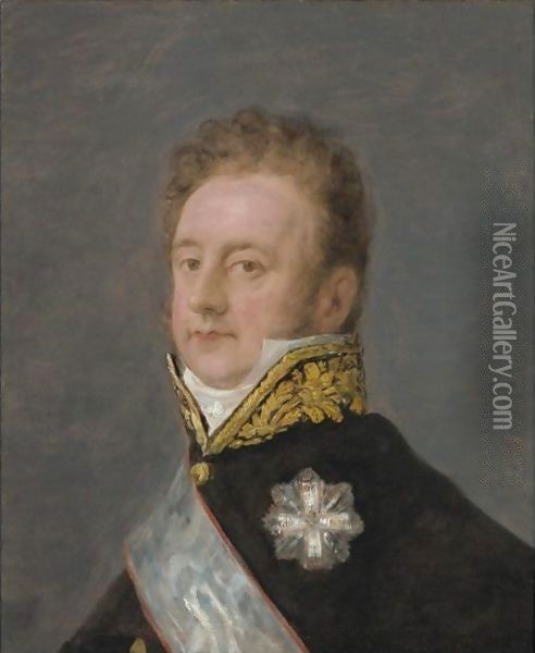 Portrait Of Prince Alois Wenzel Von Kaunitz-Rietberg (1774-1848) Oil Painting - Francisco De Goya y Lucientes