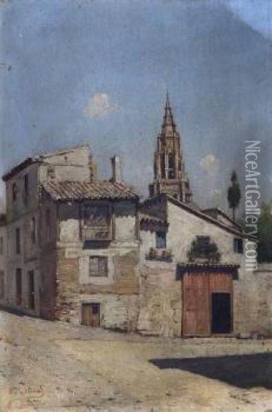 Casas De Toledo Oil Painting - Eduardo Laforet Alfaro