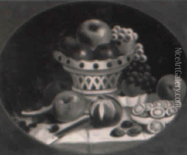 Still Life With Fruits And Nuts Oil Painting - John Archibald Woodside