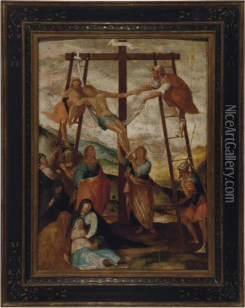 The Descent From The Cross Oil Painting - (Jacopo Carucci) Pontormo