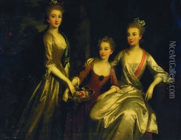 The Sisters Oil Painting - James Hall