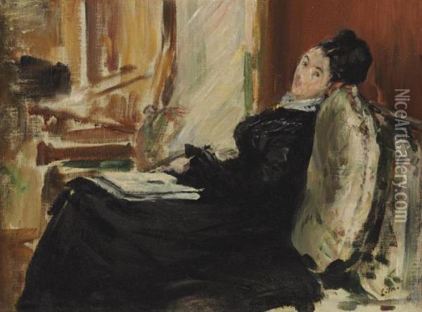 Jeune Femme Au Livre Oil Painting - Edouard Manet