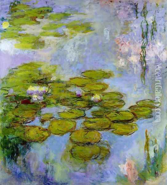 Water-Lilies6 1916-1919 Oil Painting - Claude Oscar Monet