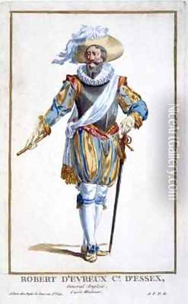 Robert Devereux 1566-1601 Earl of Essex Oil Painting - Pierre Duflos