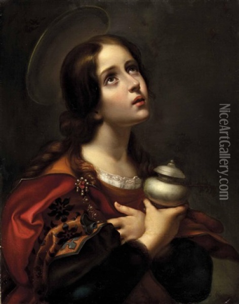 Die Hl. Magdalena Oil Painting - Carlo Dolci