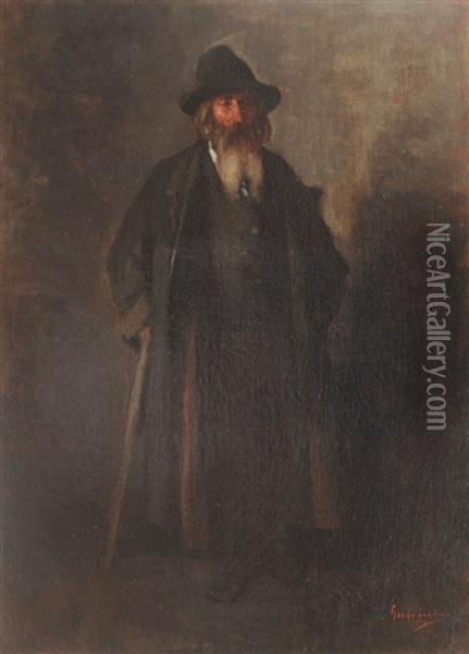 Galic Jew Oil Painting - Nicolae Grigorescu