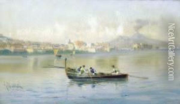 Veduta Di Napoli Oil Painting - Giovanni Battista
