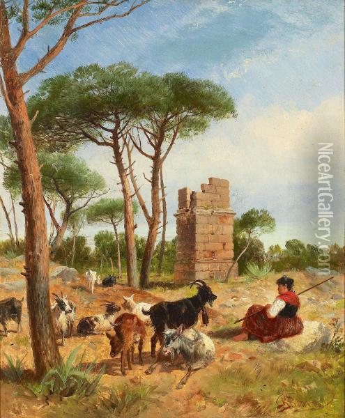 Scipios Tomb - Tarragona Oil Painting - Richard Beavis