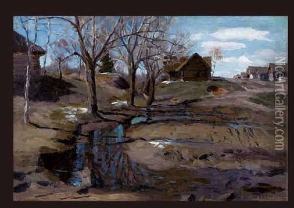 Landscape Oil Painting - Stanislaw Zukowski