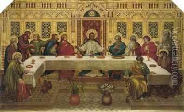 The Last Supper Oil Painting - Alfred Bell