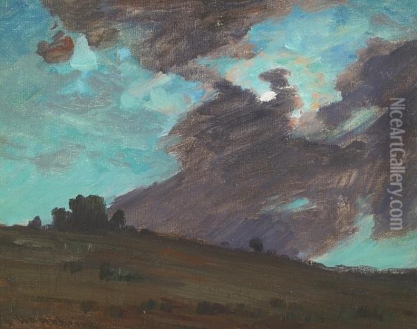 Storm Clouds Oil Painting - Jean Mannheim