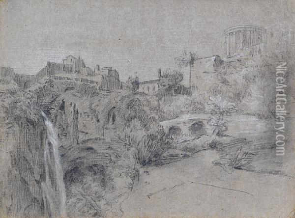 Landscape Drawings In Andaround Rome, Figure Sketches And Various Other Sketches Oil Painting - Jean-Michel Moreau