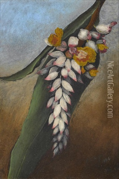 Shell Ginger, Hawaii Oil Painting - Persis Goodale Thurston Taylor