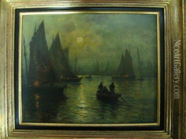 Paire De Tableaux Oil Painting - Georges Philibert Charles Marionez