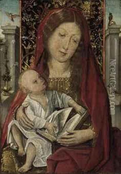 The Virgin And Child Oil Painting - Dieric the Elder Bouts