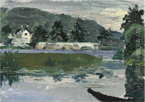 Paysage Avec Pont Oil Painting - Wassily Kandinsky
