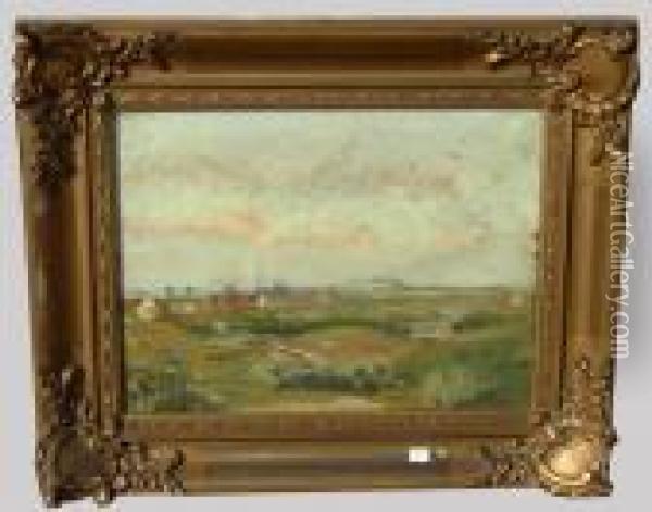 Paysage Oil Painting - Emile Claus