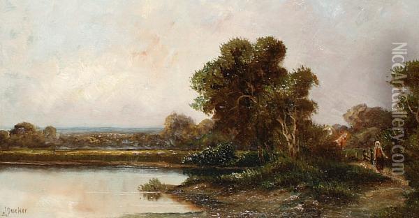 River Landscapes Oil Painting - Jack Ducker