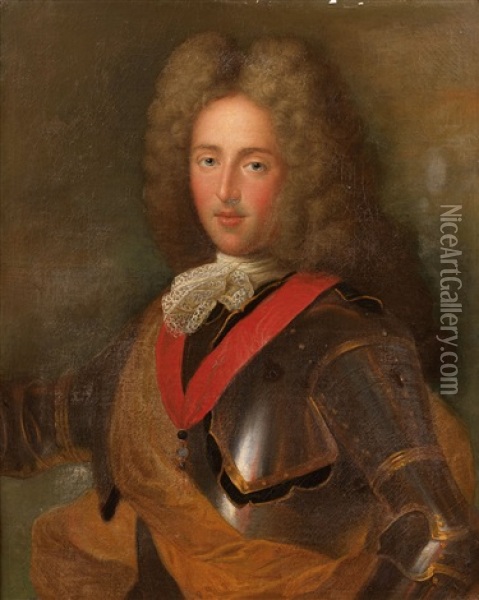 Portrait Du Duc Leopold De Lorraine (1679-1729) Oil Painting - Pierre Gobert