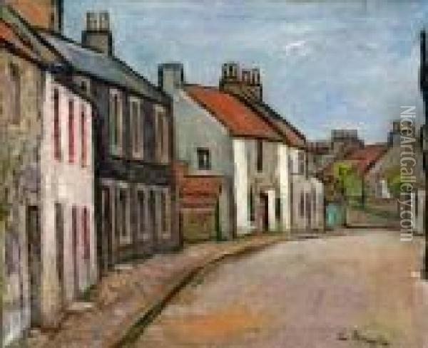 Largo, Fife Oil Painting - George Leslie Hunter