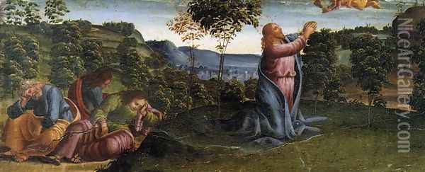 The Prayer in the Garden. Oil Painting - Luca Signorelli