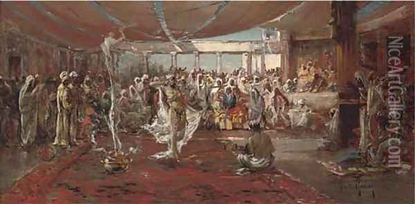 The dance of Salome Oil Painting - David Eugene Girin