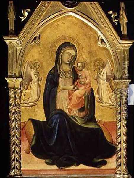 Madonna and Child 1400 Oil Painting - Fra Angelico (Guido di Pietro)