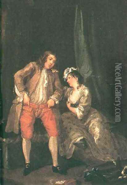 Before the Seduction and After 1731 Oil Painting - William Hogarth