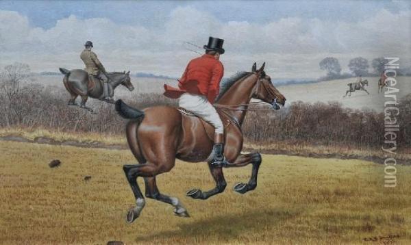 The Hunt Oil Painting - Edward Algernon Stuart Douglas