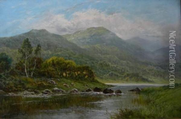 Highland Riverscape Oil Painting - Louis E. Clark