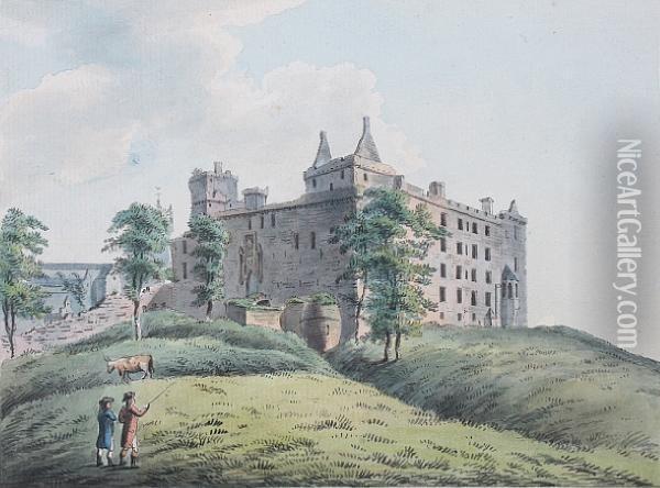 Linlithgow Palace Oil Painting - Francis, Captain Grose