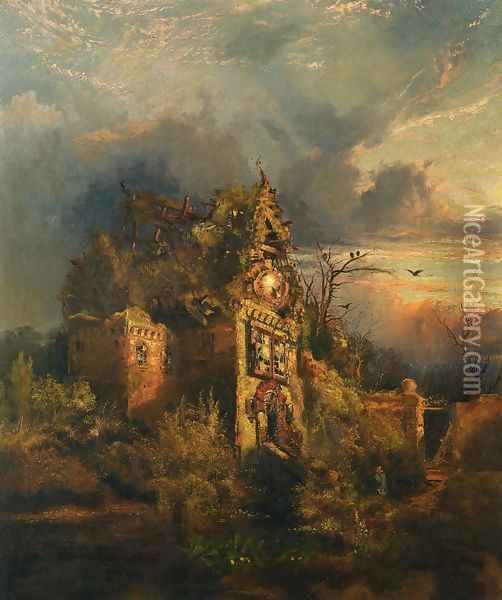 Haunted House II Oil Painting - Thomas Moran