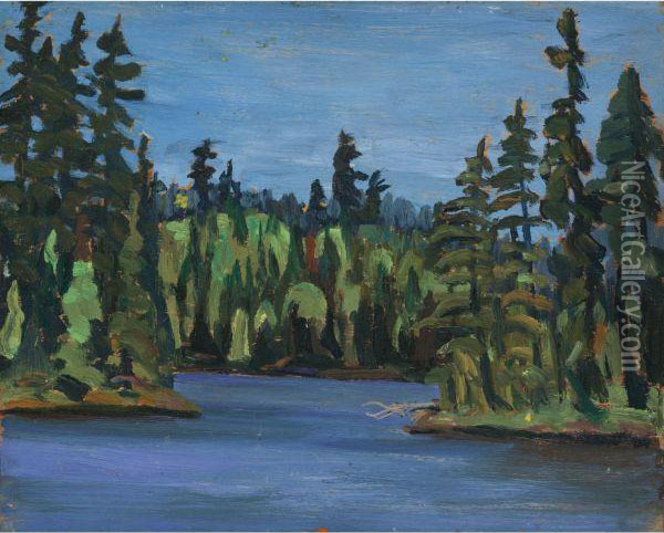 Near Temagami Oil Painting - Frederick Grant Banting