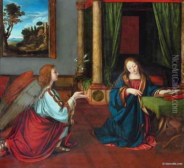 The Annunciation Oil Painting - Andrea Solari