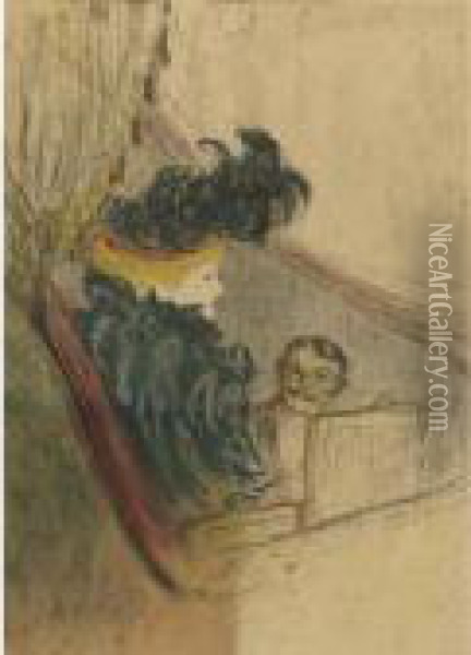 Idylle Princiere (d. 206; W. 179; Adr. 204) Oil Painting - Henri De Toulouse-Lautrec