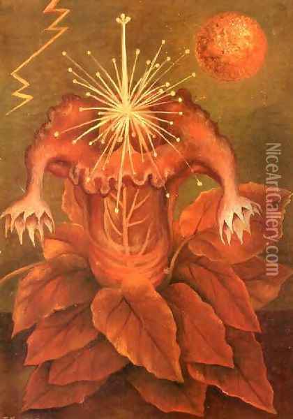 Flower of Life Oil Painting - Frida Kahlo
