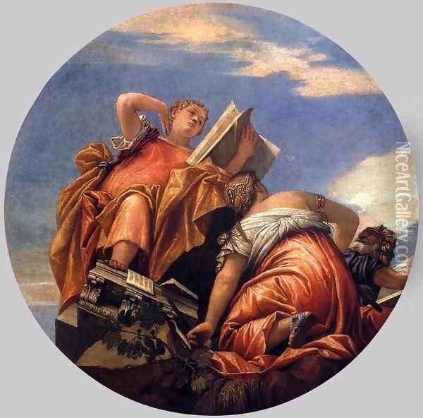 Music, Astronomy and Deceit Oil Painting - Paolo Veronese (Caliari)