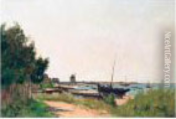Coastal View Oil Painting - Paul Lecomte