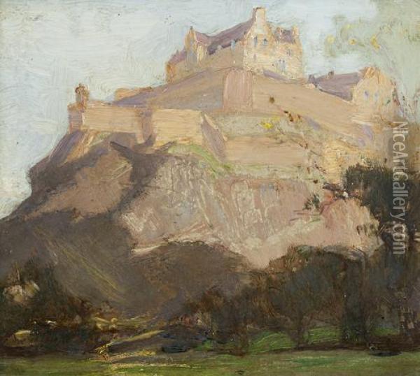 Edinburgh Castle Oil Painting - Robert Hope