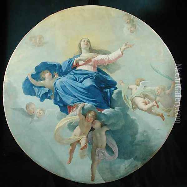 The Assumption of the Virgin, c.1656 Oil Painting - Philippe de Champaigne