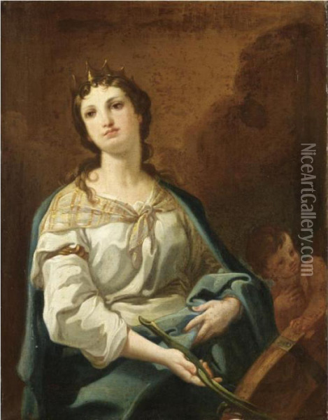 Santa Caterina D'alessandria Oil Painting - Corrado Giaquinto
